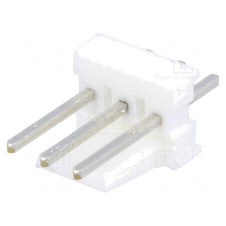 Conector cablu-placă soclu tată PIN 3 polarizate 2,54mm THT | Electronic-mag.ro | Componente Electronice