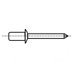 Diblu aluminiu 3,2mm x 6mm demontabil | Electronic-mag.ro | Componente Electronice