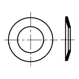 Şaibă elastică conică M2,5 D5,1mm h0,4mm oțel inoxidabil | Electronic-mag.ro | Componente Electronice