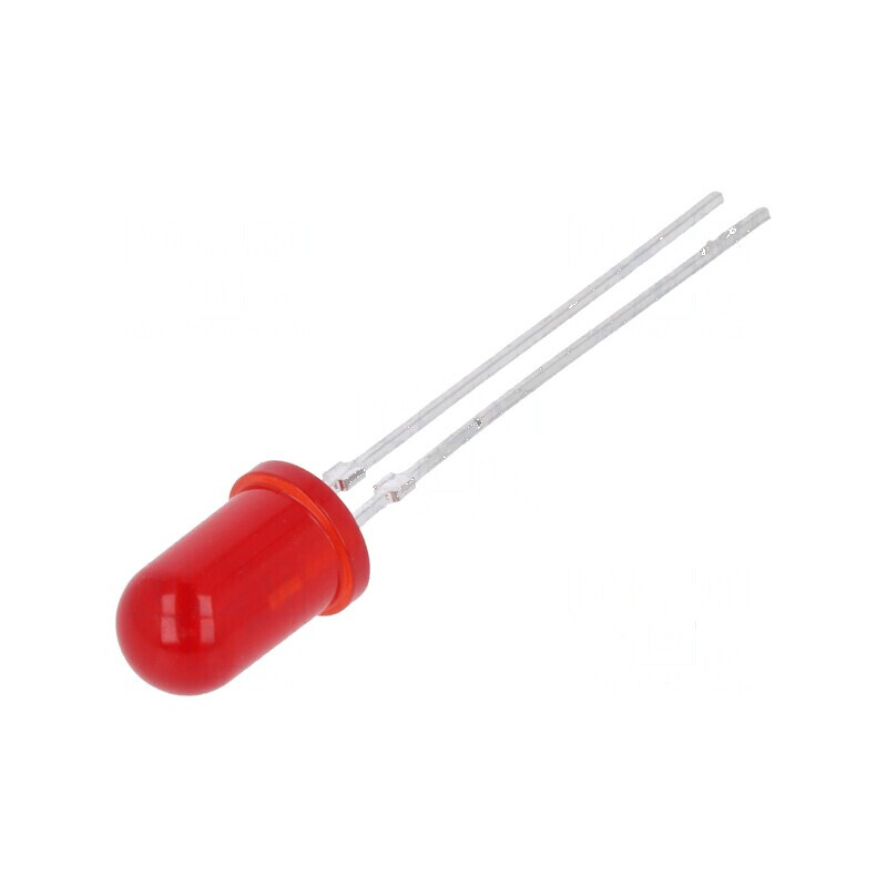 LED 5mm roșie 1,6÷10mcd 30° convex | Electronic-mag.ro | Componente Electronice