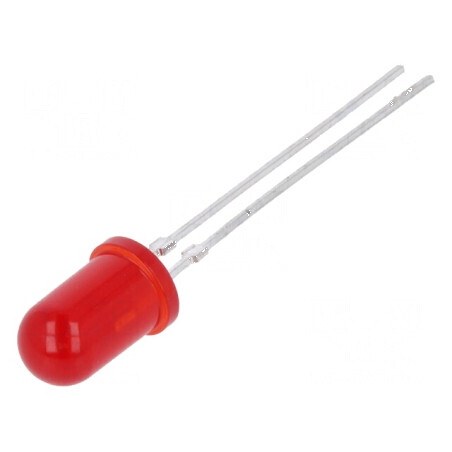 LED 5mm roșie 1,6÷10mcd 30° convex | Electronic-mag.ro | Componente Electronice