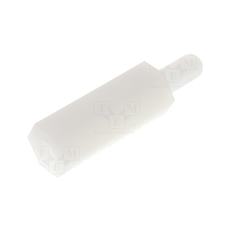 Piuliță distanțieră filetată hexagonală poliamidă M3 15mm | Electronic-mag.ro | Componente Electronice Piuliță distanțieră filetată hexagonală poliamidă M3 15mm | Electronic-mag.ro | Componente Electronice