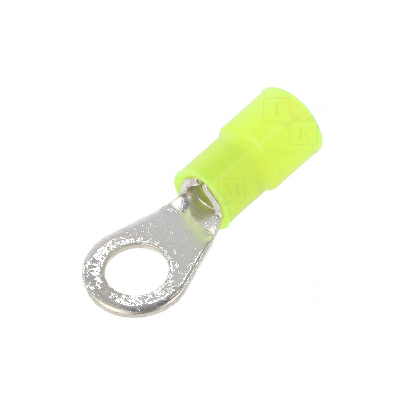 Vârf inelar M6 Ø 6,2mm cupru crimpat pentru cablu 4-6mm² izolată | Electronic-mag.ro | Componente Electronice Vârf inelar M6 Ø 6,2mm cupru crimpat pentru cablu 4-6mm² izolată | Electronic-mag.ro | Componente Electronice