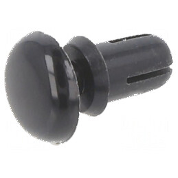 Diblu poliamidă 5mm lungime, 3.6mm diametru orificiu montaj, negru | Electronic-mag.ro | Componente Electronice
