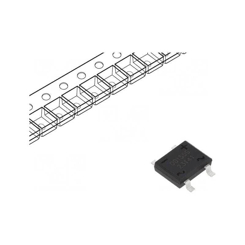 Punte redresoare monofazată Urmax 600V 1,5A 55A DBS | Electronic-mag.ro | Componente Electronice Punte redresoare monofazată Urmax 600V 1,5A 55A DBS | Electronic-mag.ro | Componente Electronice