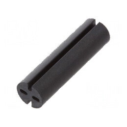 Bucșă de distanțare LED 5,1mm neagră pentru LED 5mm, lungime 18mm | Electronic-mag.ro | Componente Electronice