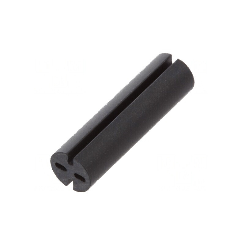 Bucșă de distanțare LED 5,1mm neagră pentru LED 5mm, lungime 18mm | Electronic-mag.ro | Componente Electronice