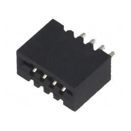 Conector FFC/FPC orizontal 4 PIN Non-ZIF SMT cositorit 20mΩ | Electronic-mag.ro | Componente Electronice