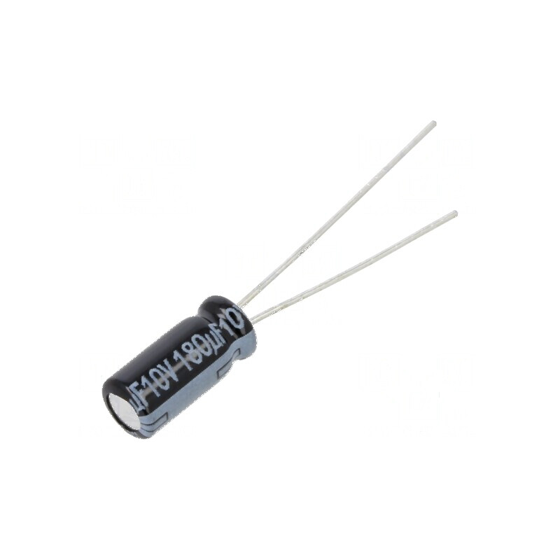 Condensator electrolitic low ESR THT 180uF 10V 5x11mm | Electronic-mag.ro | Componente Electronice Condensator electrolitic low ESR THT 180uF 10V 5x11mm | Electronic-mag.ro | Componente Electronice