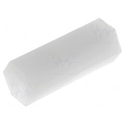 Piuliță distanțieră hexagonală filetată poliamidă M4 | Electronic-mag.ro | Componente Electronice