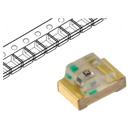 LED SMD 0805 galben 36-100mcd 120° 20mA 125mW | Electronic-mag.ro | Componente Electronice