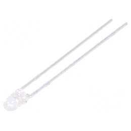 LED 3mm albastru 900-1600mcd 20° convex | Electronic-mag.ro | Componente Electronice