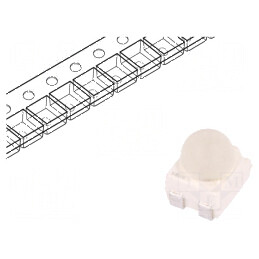 LED SMD 3528 PLCC4 ambră 2-4lm 3,5x2,8x3,8mm 30° 20mA | Electronic-mag.ro | Componente Electronice