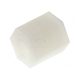 Piuliță distanțieră filetată hexagonală M3 6mm din poliamidă | Electronic-mag.ro | Componente Electronice