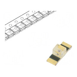 LED SMD 1305 portocalie 28,5mcd 3,4x1,25x1,1mm 150° 20mA | Electronic-mag.ro | Componente Electronice