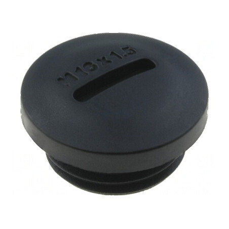 Capac de protecție M16 1,5 poliamidă neagră H 10,5mm | Electronic-mag.ro | Componente Electronice