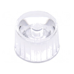 Lentilă LED rotundă incoloră 90° cu suport | Electronic-mag.ro | Componente Electronice