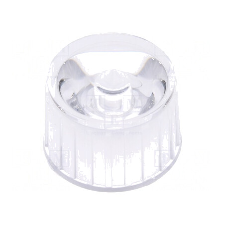 Lentilă LED rotundă incoloră 90° cu suport | Electronic-mag.ro | Componente Electronice