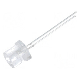 LED 8mm albastru 330-500mcd 140° plat | Electronic-mag.ro | Componente Electronice