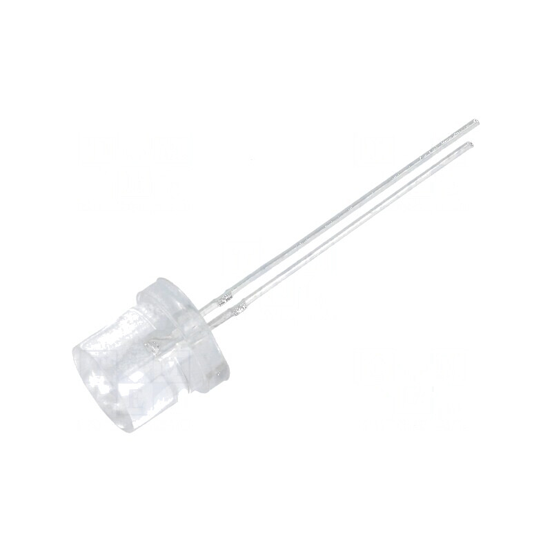 LED 8mm albastru 330-500mcd 140° plat | Electronic-mag.ro | Componente Electronice
