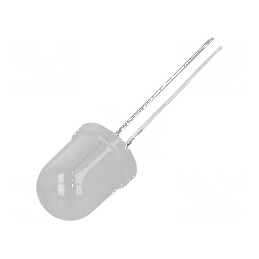 LED 10mm Albastru 750-1120mcd 60° Convex | Electronic-mag.ro | Componente Electronice