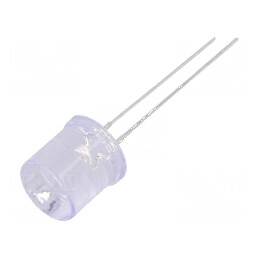 LED 10mm Albastru 750-1120mcd 100° Plat | Electronic-mag.ro | Componente Electronice