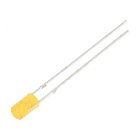 LED 3mm portocalie 330-500mcd 140° plat | Electronic-mag.ro | Componente Electronice