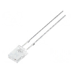 LED dreptunghiular roșu 2x5x7mm 1120-1500mcd 100° 20mA | Electronic-mag.ro | Componente Electronice