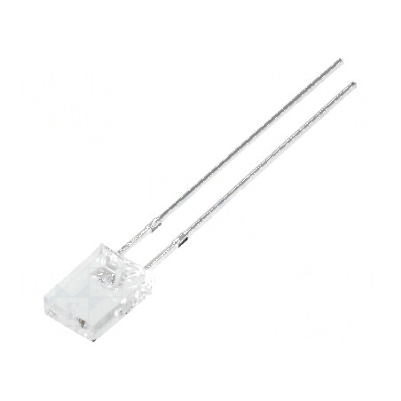 LED dreptunghiular roșu 2x5x7mm 1120-1500mcd 100° 20mA | Electronic-mag.ro | Componente Electronice