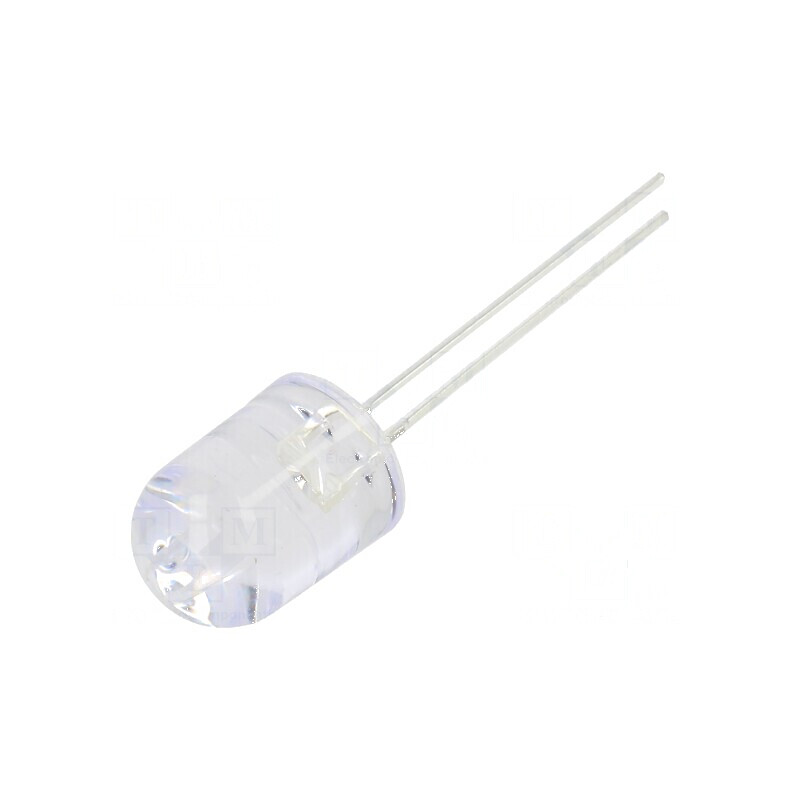 LED 10mm roșie 10000-12000mcd 30° convex | Electronic-mag.ro | Componente Electronice