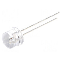 LED 8mm galben 1560-2180mcd 100° convex | Electronic-mag.ro | Componente Electronice