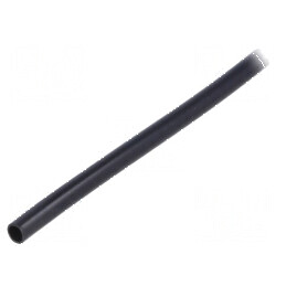 Manşon electroizolant PVC negru 2,5mm -20÷125°C | Electronic-mag.ro | Componente Electronice