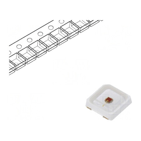 LED Crimson 120° 150mA λd: 650-670nm Pmax: 500mW 3030 | Electronic-mag.ro | Componente Electronice