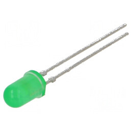 LED 5mm verde 6,3-20mcd 25° convex | Electronic-mag.ro | Componente Electronice
