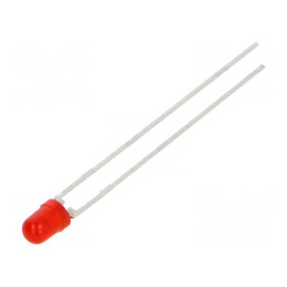 LED 3mm roșie 1,6÷13mcd 30° convex | Electronic-mag.ro | Componente Electronice