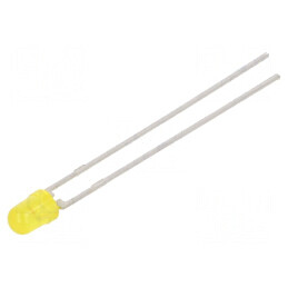 LED galben 3mm 1,6÷10mcd 30° convex 2,4÷3V | Electronic-mag.ro | Componente Electronice