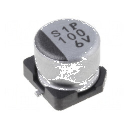 Condensator electrolitic SMD 100uF 6,3V 6,3x5,4mm ±20% | Electronic-mag.ro | Componente Electronice