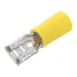 Terminal plat 6,3mm mamă 0,8mm pentru cablu 2,5÷6mm2 crimpat | Electronic-mag.ro | Componente Electronice