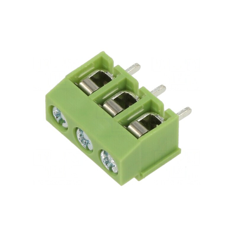 Regletă de conexiuni pentru PCB 90°, 5mm, 3 piste, 2,5mm² | Electronic-mag.ro | Componente Electronice Regletă de conexiuni pentru PCB 90°, 5mm, 3 piste, 2,5mm² | Electronic-mag.ro | Componente Electronice