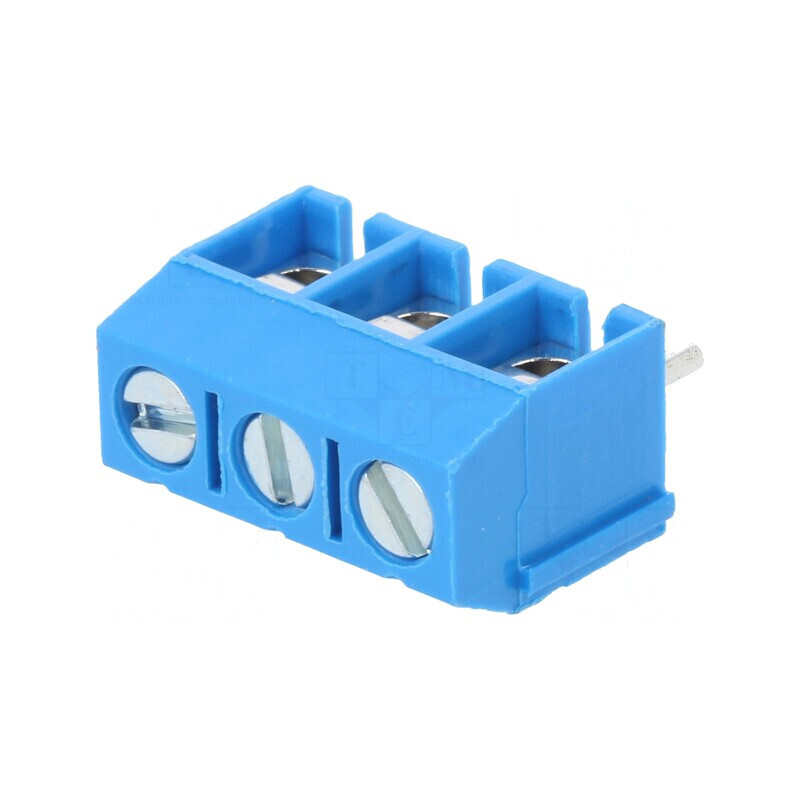 Regletă de conexiuni PCB 90° 5mm 3 piste 1,5mm² | Electronic-mag.ro | Componente Electronice Regletă de conexiuni PCB 90° 5mm 3 piste 1,5mm² | Electronic-mag.ro | Componente Electronice