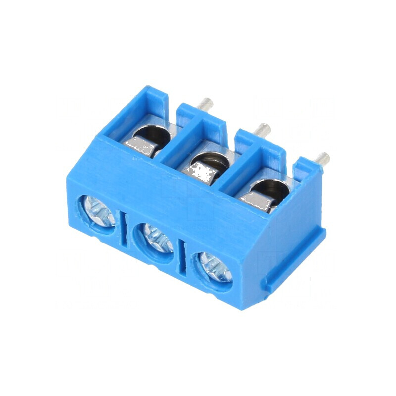 Regletă de conexiuni PCB unghi 90° 5mm, 3 piste 1,5mm² | Electronic-mag.ro | Componente Electronice Regletă de conexiuni PCB unghi 90° 5mm, 3 piste 1,5mm² | Electronic-mag.ro | Componente Electronice