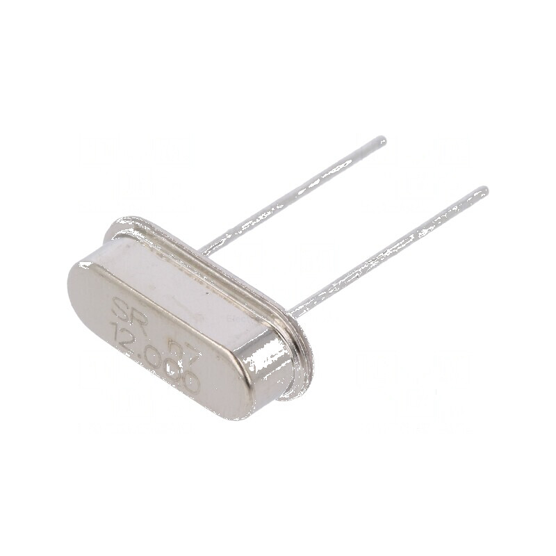 Rezonator cu cuarț 12MHz ±30ppm 20pF THT HC49-S | Electronic-mag.ro | Componente Electronice Rezonator cu cuarț 12MHz ±30ppm 20pF THT HC49-S | Electronic-mag.ro | Componente Electronice