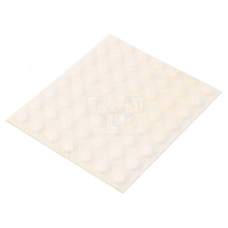 Picioruş autoadeziv alb poliuretan H: 5,1mm Ø11,2mm | Electronic-mag.ro | Componente Electronice
