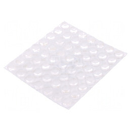 Picioruş autoadeziv transparent poliuretan H: 3,6mm Bumpon | Electronic-mag.ro | Componente Electronice