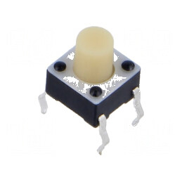 Microîntrerupător TACT SPST-NO 0,05A 24VDC THT | Electronic-mag.ro | Componente Electronice
