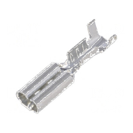 Terminal plat 2,8mm mamă 0,3-0,5mm² crimpat pe cablu | Electronic-mag.ro | Componente Electronice