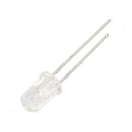 LED 5mm roșie 1600mcd 20° convex | Electronic-mag.ro | Componente Electronice