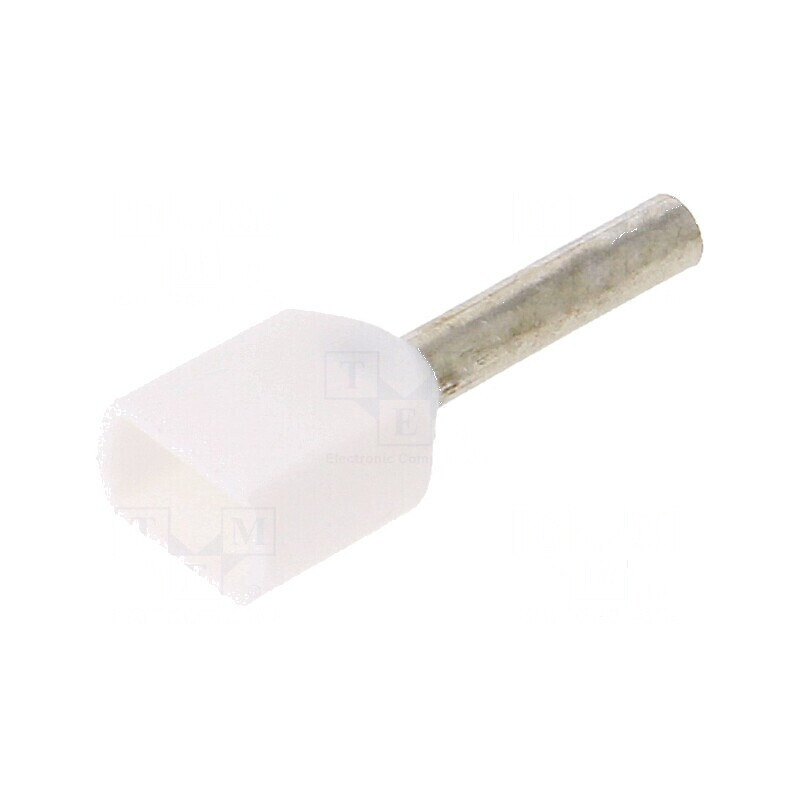 Vârf tub de capăt izolată dublă cupru 0,5mm² 8mm cositorit | Electronic-mag.ro | Componente Electronice Vârf tub de capăt izolată dublă cupru 0,5mm² 8mm cositorit | Electronic-mag.ro | Componente Electronice