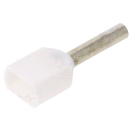 Vârf tub de capăt izolată dublă cupru 0,5mm² 8mm cositorit | Electronic-mag.ro | Componente Electronice