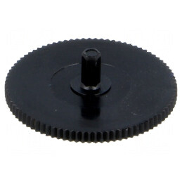Buton rotativ negru Ø21mm pentru trimere | Electronic-mag.ro | Componente Electronice